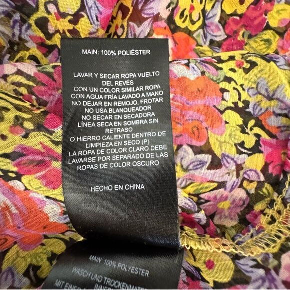 The East Order Freya Blouse Long Sleeve Floral Sheer Romantic Floral SZ XS - Picture 12 of 15